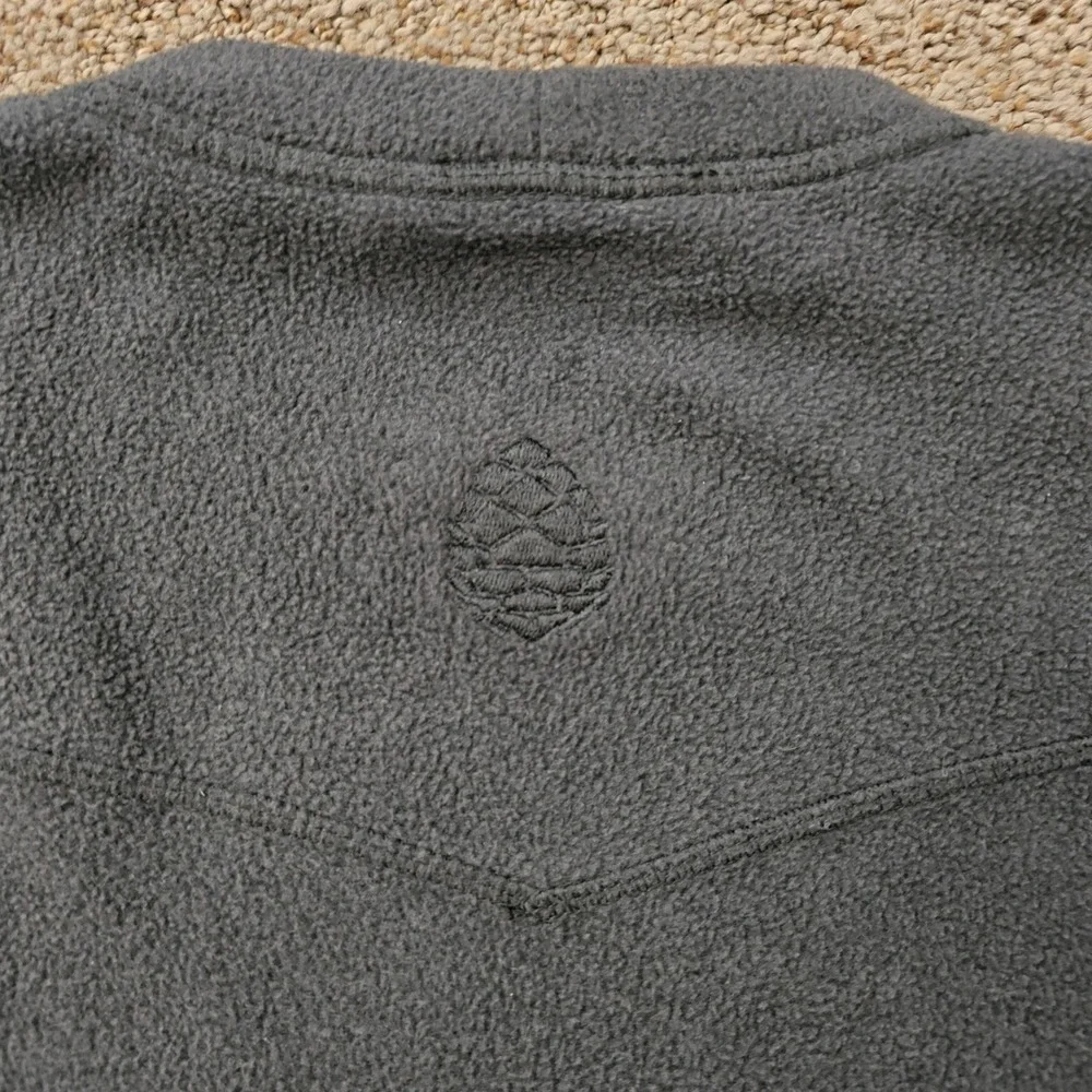 Stio Mens Fleece Crewneck Pullover Sweater Charcoal Gray Size Medium M